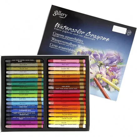 Gallery Aquarell, gemischte Farben, L: 9,3 cm, 36 Stk./1 Pkg.