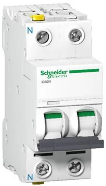 Schneider Electric Acti9 iC60N 1P-N 4A Doppelklemme C-Charakteristik 6/10kA 230V Breite 36mm