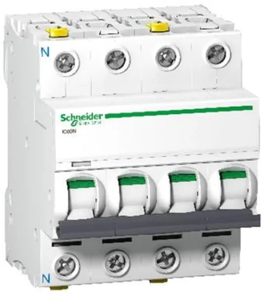 Schneider Electric Acti9 iC60N 3P-N 16A Doppelklemme C-Charakteristik 6/10kA 230V Breite 72mm