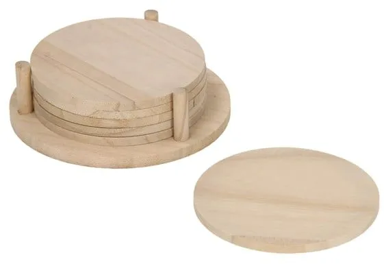 Playwood Dekoriere deine eigenen Holzuntersetzer 6 Stk.