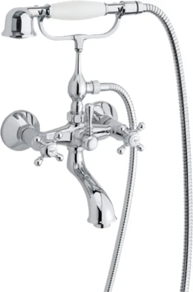 Damixa Tradition Duscharmatur für Badewanne/Dusche mit Handbrause, Chrom